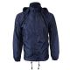 12 Pieces of Mens Nylon Hooded Windbreaker Jacket Navy B