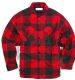 12 of Big Mens Quilted Brawny Flannel Shirt Jacket Red/black