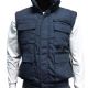 12 Pieces of Mens Multiple Pocket Water Resistant Utility Padded Vest Navy C