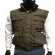 12 Pieces of Mens Multiple Pocket Water Resistant Utility Padded Vest Olive A
