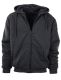 12 of Big Mens Solid FuR-Lined Zip Up Hoodie Sweatshirt Charcoal