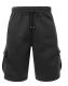 12 of Big Mens Cargo Pocket Fleece Sweat Shorts Black