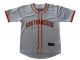 12 of Mens 100% Poly Cheese Cloth Baseball Shirt San Fran Grey/or