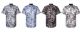24 Pieces Mens Digital Foil Printed Short Sleeve Shirt B - Mens Polo Shirts