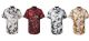 24 Pieces Mens Digital Foil Printed Short Sleeve Shirt aa - Mens Polo Shirts