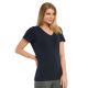 72 Pieces Sofra Ladies Classic Fit V Neck T-Shirt Navy Small - Womens Camisoles & Tank Tops
