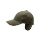 24 pieces Men's Corduroy Winter Cap W/Warmer Flap OLIVE-56 - Baseball Caps & Snap Backs