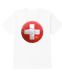 12 Pieces Unisex Cotton Soccer Printed T Shirt Switzerland Soccer Printed Tee Size Small - Soccer Team Tees
