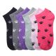 216 Pairs Girls Paw Printed Spak Spandex Ankle Socks Size 9-11 - Girls Ankle Sock