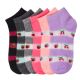 216 Pairs Girls Farm Printed Spak Spandex Ankle Socks Size 0-12 - Girls Ankle Sock