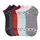 216 Pairs Girls Winter Printed Spak Spandex Ankle Socks Size 9-11 - Girls Ankle Sock