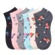 216 Pairs Girls Floral Printed Spak Spandex Ankle Socks Size 0-12 - Girls Ankle Sock