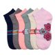 216 Pairs Girls Flax Printed Spak Spandex Ankle Socks Size 9-11 - Girls Ankle Sock