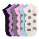 216 Pairs Girls Daisy Printed Spak Spandex Ankle Socks Size 9-11 - Girls Ankle Sock