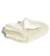 10 Pieces Cream Micro Mink Sherpa Blanket 50 X 60 in - Fleece & Sherpa Blankets
