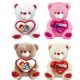 48 Pieces 12" Bear with Heart 4 Assorted Colors - Plush Toys