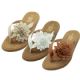 Wholesale Footwear Women's Silk Flower Upper Soft Sandals 5-10
