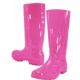 Wholesale Footwear Women's Fuchsia 6-11 13.5 Inches Soft Rubber Rain Boots