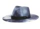 6 pieces Wide Brim Fashion Fedora With Grosgrain Band Mix Blue - Fedoras, Driver Caps & Visor