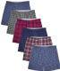 Mens Woven Plaid Boxer Shorts Size Medium