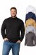 Big Men's Long Sleeve Knitted Mock Neck T-Shirt Assorted Colors And Sizes 3X-5x