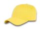 6 Panel Velcro Mid Profile Cap Yellow