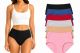 Yacht & Smith Women's Cotton Lycra Underwear, Panty Briefs, 95% Cotton Soft Assorted Colors, Size Large