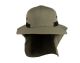 48 Pieces Sun String High Profile Wide Brim Flap Hat Olive - Sun Hats
