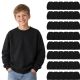 Youth Cotton Crew Neck Sweat Shirt Black Size Small