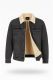 12 Pieces Men's Sherpa Lined Denim Jacket Black S-2xl - Men's Winter Jackets
