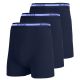 12 Packs Blu Rock Men's Stretch Cotton Boxer Briefs (3 Count) Navy Small - Mens Underwear