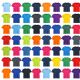 Mens Cotton Short Sleeve T Shirts Mix Colors Size Small