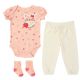 48 pieces 3-Piece Baby Clothing Set - Strawberry Kitty Design - Baby Apparel