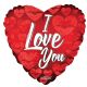 100 pieces Valentine Foil Balloon - I Love You Kisses - Balloons & Balloon Holder