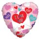 100 pieces Valentine Foil Balloon - I Love You Envelope & Hearts - Balloons & Balloon Holder