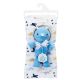 24 pieces Flannel Baby Blanket & Plush Toy - Blue Dino - Baby Accessories