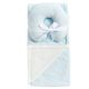 24 pieces Mink And Sherpa Baby Blanket And Neck Pillow Set - Blue - Baby Accessories