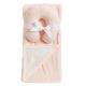 24 pieces Mink And Sherpa Baby Blanket And Neck Pillow Set - Pink - Baby Accessories