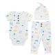 36 pieces Ribbed Cotton 3-Piece Baby Clothing Set - Animal Design - Baby Apparel