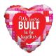 100 pieces Valentine Built To Be Together Foil Balloon - Bagged - Balloons & Balloon Holder