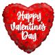 100 pieces Valentine Hearts Sparkle Foil Balloon - Bagged - Balloons & Balloon Holder