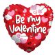 100 pieces Be My Valentine Clouds And Arrows Foil Balloon - Balloons & Balloon Holder