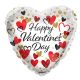 100 pieces Valentine Hearts And Dots Foil Balloon - Balloons & Balloon Holder
