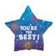 100 pieces You're The Best Blue Star Foil Balloon - Bagged - Balloons & Balloon Holder