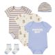 48 pieces 5-Piece Baby Bodysuit Set With Hat & Socks - Mama's Boy - Baby Apparel