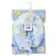 24 pieces Baby Blanket & Neck Pillow Set - Blue - Baby Accessories