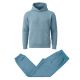 12 Packs Men's Heavyweight Soft Fleece Pullover Hoodie & Jogger Set Smokey Blue Size S - Mens Sweat Shirt