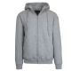 24 Packs Men's Heavyweight Zip Up Hoodie With Faux Shearling Lining Heather Grey Size S - Mens Sweat Shirt