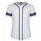 12 Packs Men's Pinstripe Baseball Jersey Tee Asst S-2xl - Men's Activewear