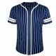 12 Packs Men's Pinstripe Baseball Jersey Tee Asst S-2xl - Men's Activewear